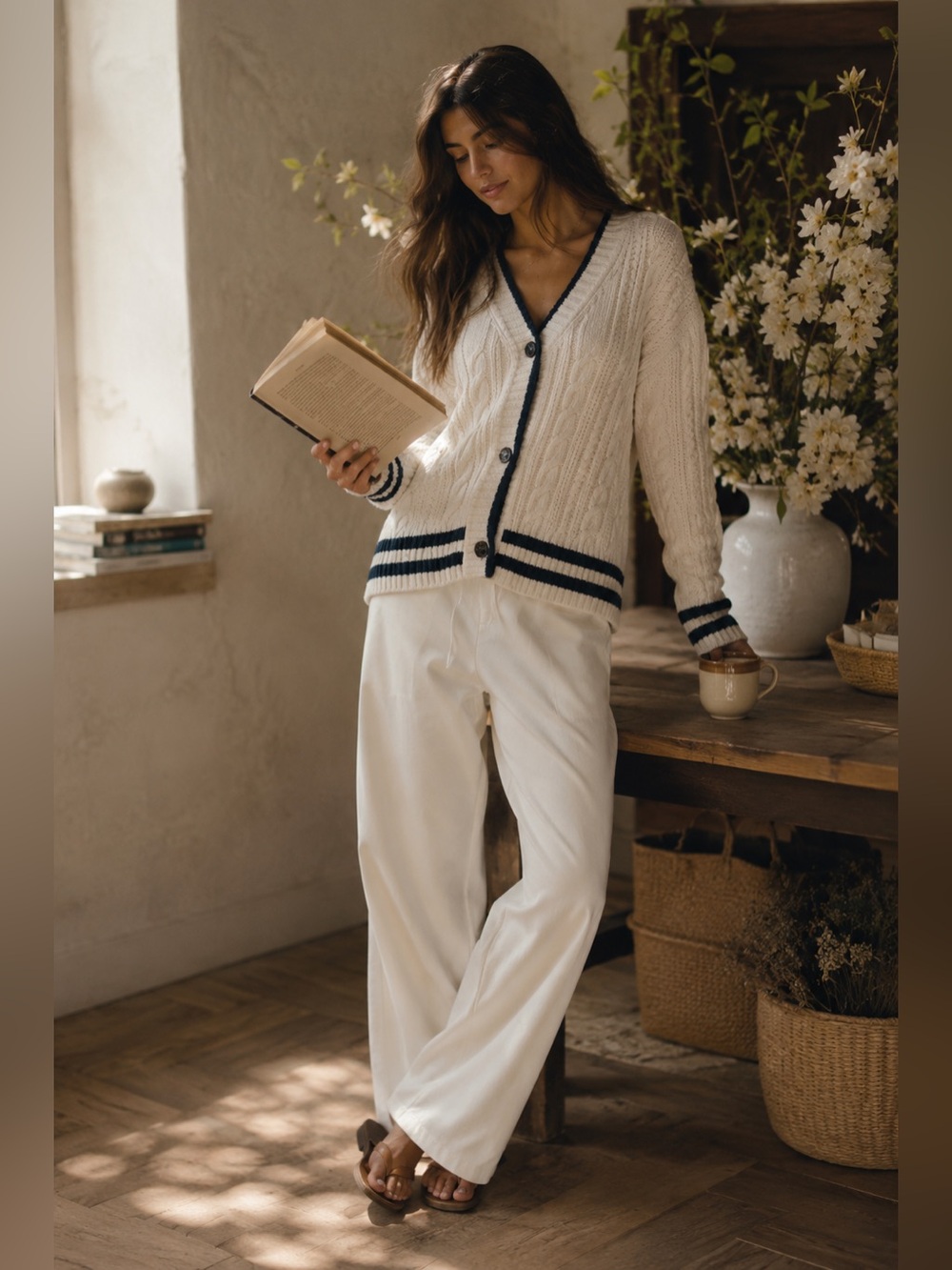 Max Mara Weekend Zelda Cotton Blend College Cardigan